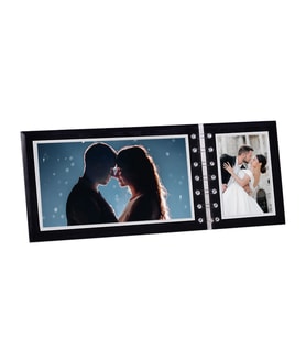 2'li Cam Fotoğraf Çerçevesi - 8x12cm ve 12x21cm(resim baskısı dahil)
