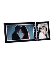 2'li Cam Fotoğraf Çerçevesi - 8x12cm ve 12x21cm(resim baskısı dahil)