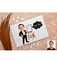 Mimar Erkek Karikatürlü Kişiye Özel Puzzle