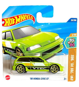 Hot Wheels '90 Honda Civic EF - Yeşil (1/64) 2025 Serisi