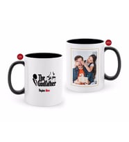 BK Gift Kişiye Özel Babalar Günü Hediyesi Fotoğraflı Siyah Beyaz Kupa Bardak-83
