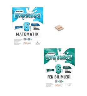 6. Sınıf Bumerang Matematik ve Fen Etkinlikli Soru Bankası + Telefon Standı