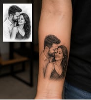 Kişiye Özel 2 Adet 7 Cm x 10 Cm Geçici Dövme Paketi