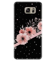 Samsung Galaxy S7 Edge Kılıf Desenli Silikon Güzel Kılıf Siyah Şerit Mermer 1298
