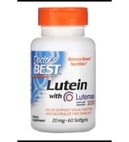 Doctor's Best, Lutein with Lutemax 2020, 20 mg, 60 Softgels.OZELSPORCUGIDALARIN'DAN (Renksiz)