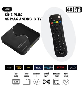 Sine Plus 4k Max 16gb Android Tv Box