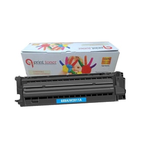 QPRİNT HP 659A W2011A MUADİL TONER MAVİ 13.000 SAYFA M776 M856 E85055