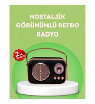 Mey İthalat® Nostaljik Retro Radyo – Bluetooth, USB ve FM Özellikli Şık Tasarım