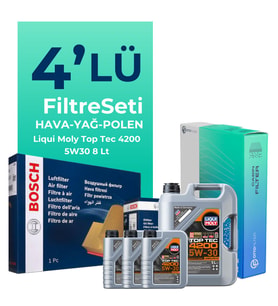 BOSCH Mercedes X350 Filtre Bakım Seti Liqui Moly Motor Yağlı (2018-2020) 4 Lü