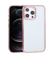 iPhone 13 Pro 6.1inç Lazer Kaplama Renkli Kenar Şeffaf Kılıf-(5775) - SSSSSS4106-2879
