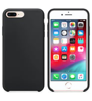 Apple iPhone 7 Plus Altı Açık Liquit Lansman Silikon Gece Siyahı