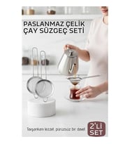 Klasik Çay Süzgeci 304 Paslanmaz Çelik 2 Adet 721306