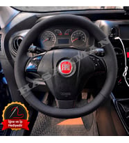 Fiat Fiorino Dikme Direksiyon Kılıfı Premium Komple Delikli Deri Siyah Dikiş 2007-2016