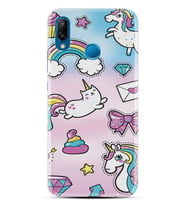 Huawei P20 Lite Mate 10 20 Lite Pro P40 Lite KılıfDesemli Silikon Unicorn Mektup 1800