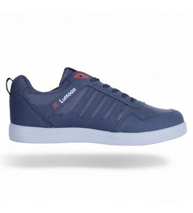 Lutton Prt-4189 Cilt Laci-Krmz Erkek Sneaker Ayakkabı (Lacivert)