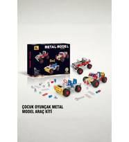3 in 1 Metal Araba Yapım Seti - 127 Parça Eğitici Mekanik Montaj Oyuncağı Zeka Geliştirici Araç Kiti