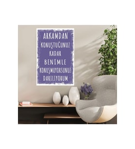 Ahşap Retro Mdf Poster , Komik Sözler , Duvar Yazıları , Manzara ,  Tarih , Edebiyat - Tbl0297