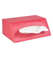 Peçetelik,Çek Al El ve Yüz Havlusu Kutu Mendil,Kağıt Mendil Muhafaza Kutusu,Vegan Deri,9*22*18 cm. Fuşya