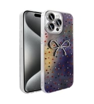 Apple iPhone 15 Pro Uyumlu Kılıf Kamera Korumalı Figürlü Zore Ponti Silikon Kapak (Lila)