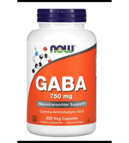 NOW SPORTS Gaba  750 mg  200 Veg Capsul. USA.3845 (Renksiz)