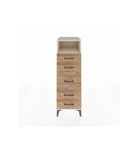 Kronos Dolap Tek Raflı 5 Çekmeceli 44x59x134 Aytaşı-Çam