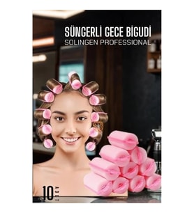 Süngerli Gece Bigudisi 8 Adet Solingen Professional