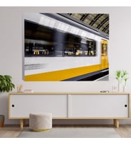 Hızlı Tren Geçisi Dekoratif Kanvas Tablo