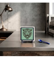 Vahşi Yaşam Temalı Dekoratif Obje, Modern Dekorasyonunuz İçin Çarpıcı Parça 10x10 cm