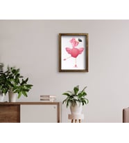 BK Home Doğal Masif Ahşap Çerçeveli Tablo 45x65cm-87