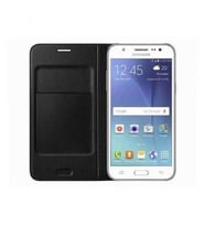Galaxy J5 (2015) ile Uyumlu Flip Wallet Kılıf Siyah EF-WJ500BBEGWW