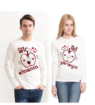 Sevgili kombinleri Bir Elmanın İki Yarısı Sweatshirt