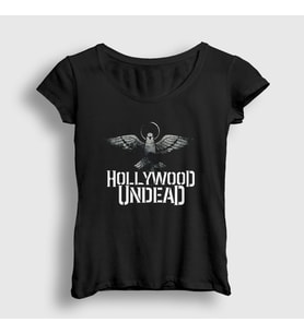 Presmono Kadın Siyah Empire Hollywood Undead T-Shirt 149747tt