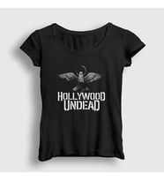 Presmono Kadın Siyah Empire Hollywood Undead T-Shirt 149747tt