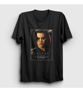 Presmono Unisex Siyah Jasper Cullen Vampire Twilight T-Shirt 311500tt