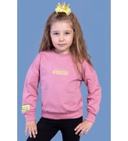 Toontoy Kız Çocuk Baskılı Sweatshirt (Gül Kurusu)