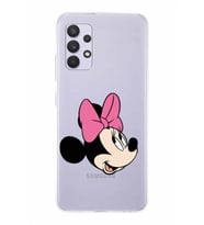 Samsung Galaxy A32  Kapak Minnie Mouse Tasarımlı Şeffaf Silikon Kılıf