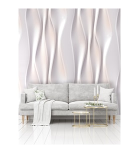 Dreamwall Kabartma Dalga Desenli Isı Ve Ses Yalıtımlı Sağlıklı Tekstil Duvar Kağıdı (Çok Renkli)