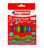 Bigpoint Keçeli Kalem 12'li Set (Karton Kutulu) x 12 Adet