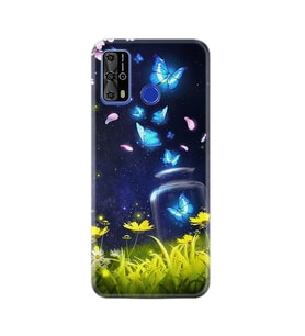 Reeder P13 Blue Max Pro Lite Kılıf Resimli Desenli Baskılı Silikon Kılıf Neon Butterflys 1309