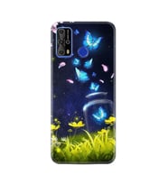 Reeder P13 Blue Max Pro Lite Kılıf Resimli Desenli Baskılı Silikon Kılıf Neon Butterflys 1309