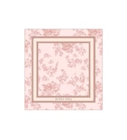 Bursa İpek Pembe Masal Desen Twill İpek Eşarp
