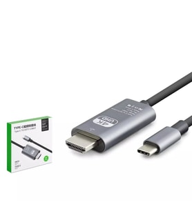 Hadron HDX7853 Type-C to HDMI 4K Ultra HD Görüntü Aktarım Kablosu - Gri