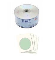 CSL Boş Cd-r 700mb-80mın 52x 50 Adet Ve Cd Zarfı 50 Adet