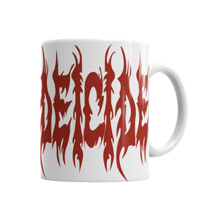 Deicide Logo Kupa Bardak Porselen