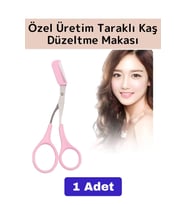 Premium Yüksek Kaliteli Yüz Kaş Bakım Makası Taraklı Kaş Kesme Düzeltme Şekillendirme Makası 2 in 1