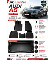 AUDI A5 2016-2024 Araca Özel 3D Paspas + 3D Bagaj Havuzu