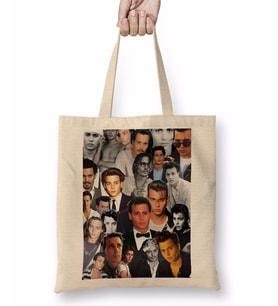 Johnny Depp Collage Bez Çanta Uzun Saplı