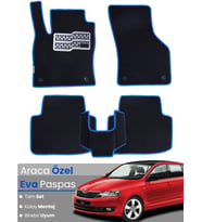 SKODA FABİA 3 (2014-2021) Uyumlu EVA Paspas Tam Set–Oto Paspas,Araca Özel,Kolay Montaj