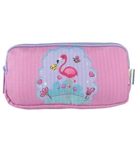 Kids&Love Üç Bölmeli Kız Çocuk Kalem Çantası - Flamingo