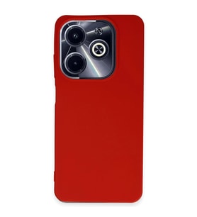 İnfinix Hot 40i Kılıf First Silikon - Kırmızı
